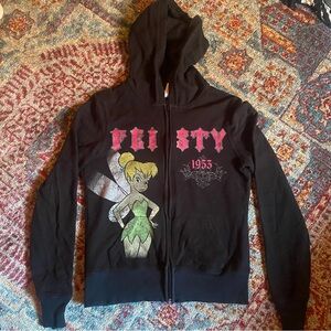 Juniors Tinkerbell Zip Up Jacket